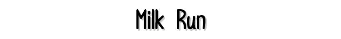 Milk Run font